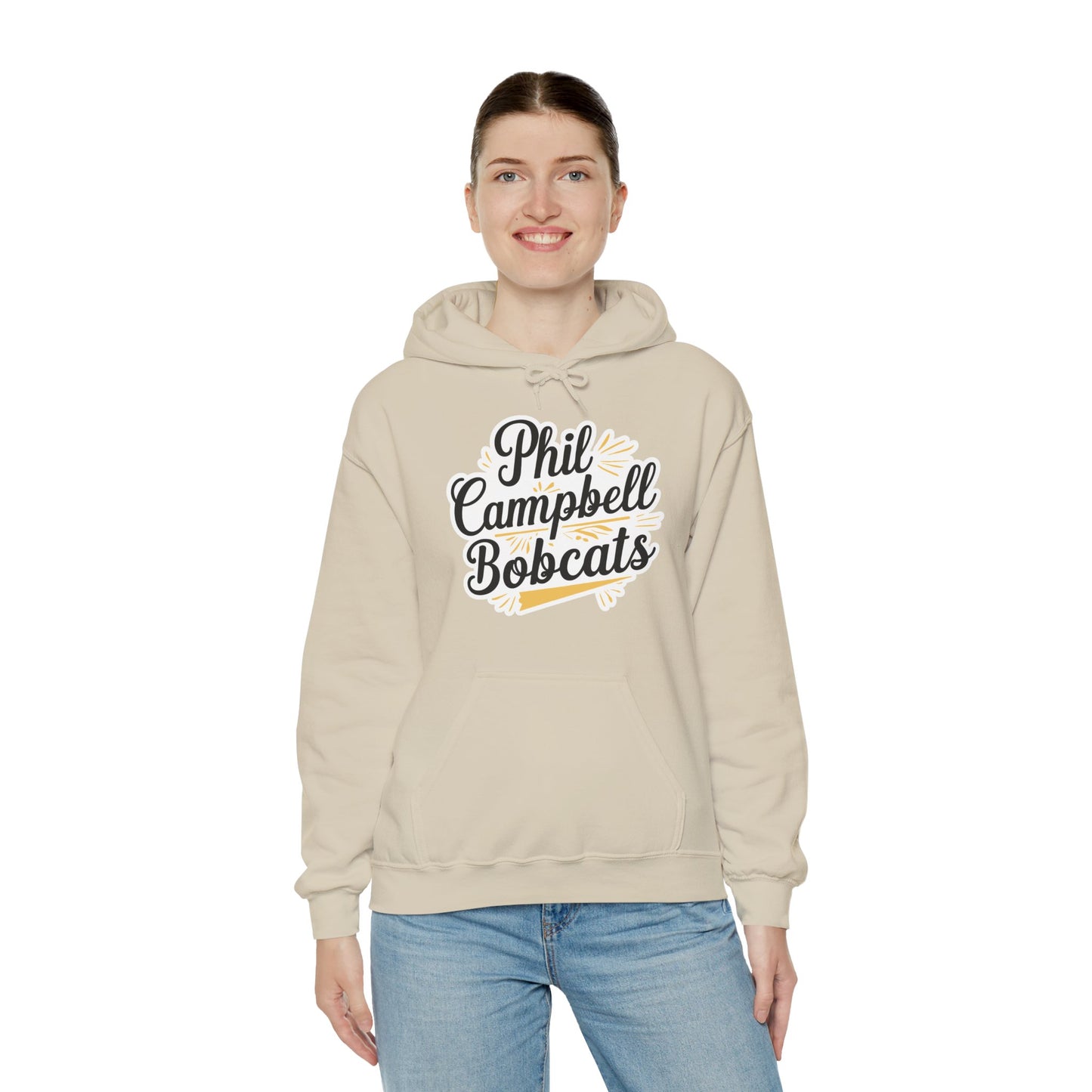 Adult Hoodie Sweatshirt \ Phil Campbell Bobcats \ PCBG2