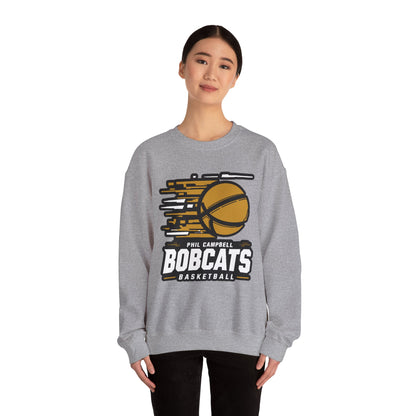 Adult Crewneck Sweatshirt \ Phil Campbell Bobcats Basketball \ PCBBK2