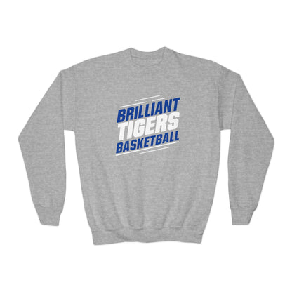 Youth Crewneck Sweatshirt \ Brilliant Tigers Basketball \ BTBK2