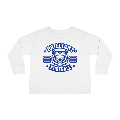 Toddler Long Sleeve Tee \ Brilliant Tigers Football \ BTF2