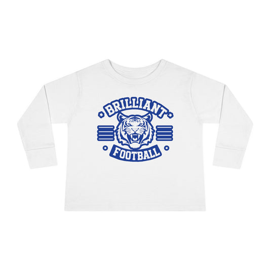 Toddler Long Sleeve Tee \ Brilliant Tigers Football \ BTF2