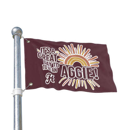 Double Sided Flag \ It's a Great Day to be an Aggie! \ GDA1