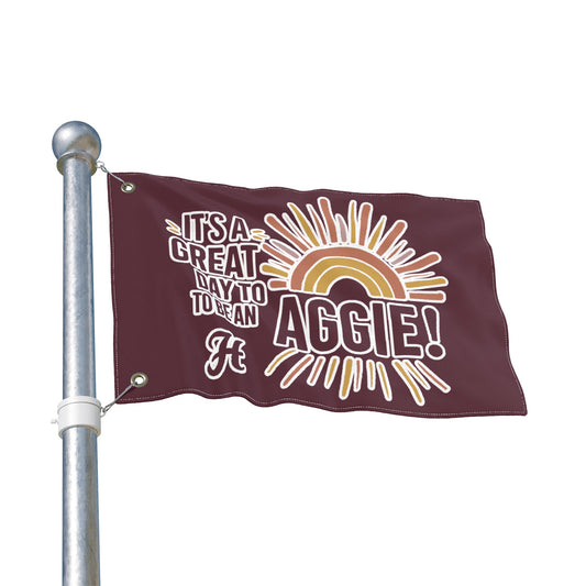 Double Sided Flag \ It's a Great Day to be an Aggie! \ GDA1