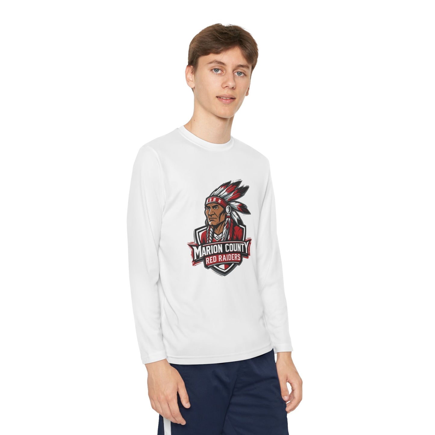 Youth Long Sleeve Tee \ Marion County Red Raiders \ MC2