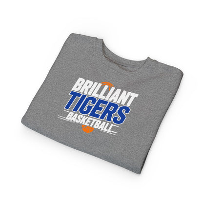 Toddler Crewneck Sweatshirt \ Brilliant Tigers Basketball \ BTBK1