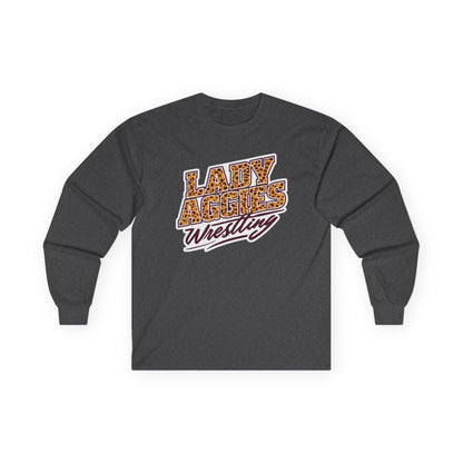 Adult Long Sleeve Tee \ Hamilton Aggies Wrestling \ HAWG3