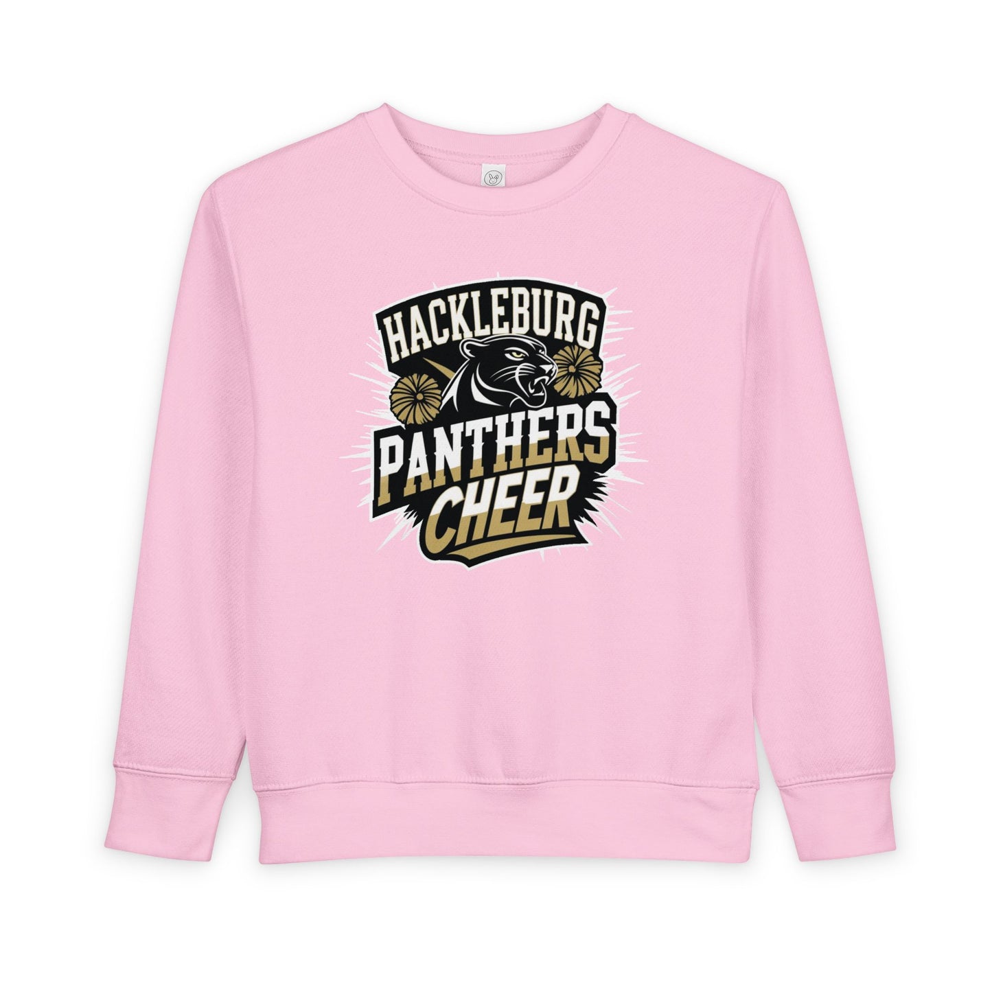Toddler Crewneck Sweatshirt \ Hackleburg Panthers Cheer \ HPC1