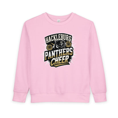 Toddler Crewneck Sweatshirt \ Hackleburg Panthers Cheer \ HPC1