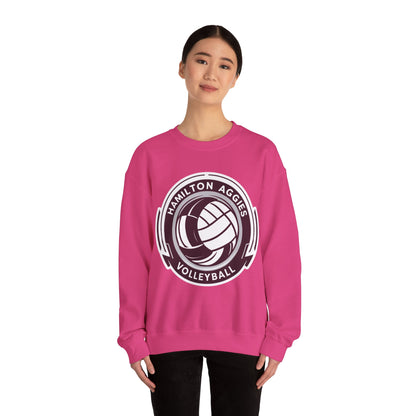 Adult Crewneck Sweatshirt \ Hamilton Aggies Volleyball \ HAV1