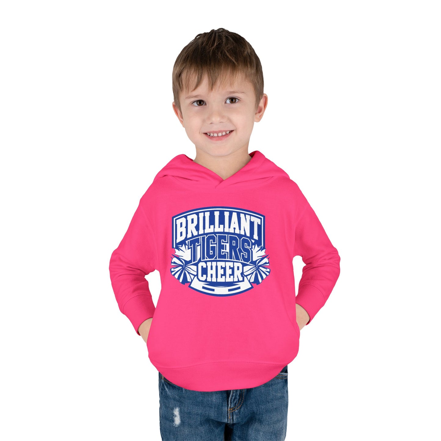 Toddler Hoodie Sweatshirt \ Brilliant Tigers Cheer \ BTC1