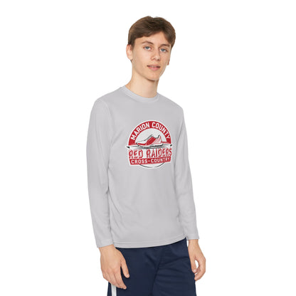 Youth Long Sleeve Tee \ Marion County Red Raiders Cross-Country \ MCCC1