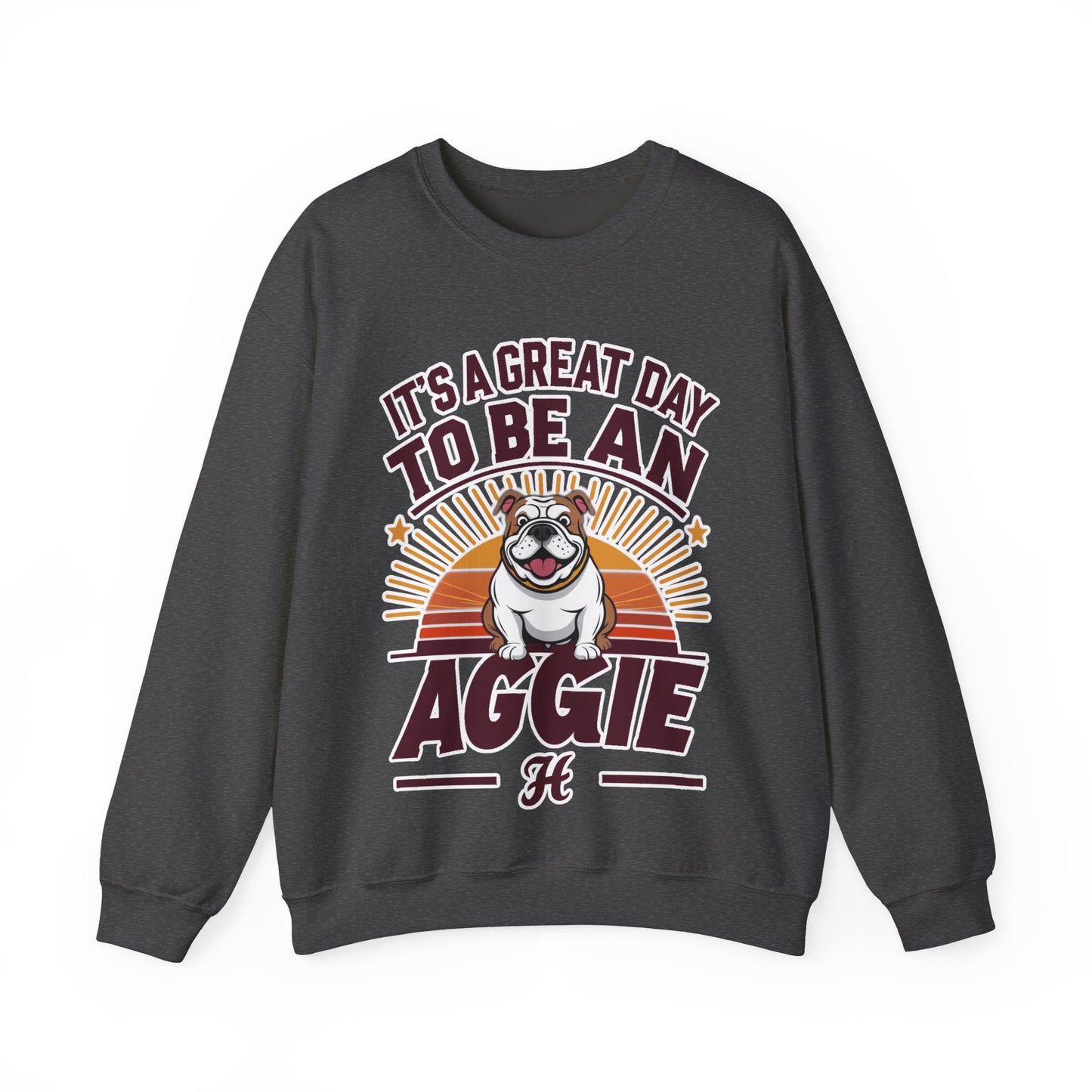 Adult Crewneck Sweatshirt \ It's a Great Day to be an Aggie! \ GDA3