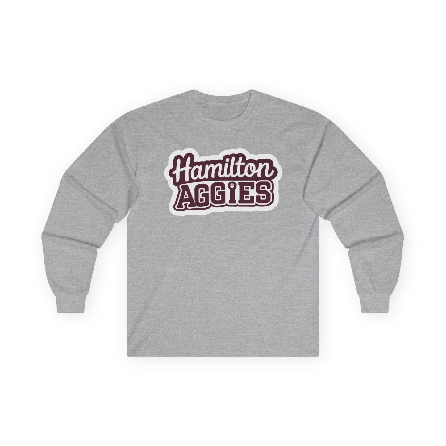 Adult Long Sleeve Tee \ Hamilton Aggies \ HAG2
