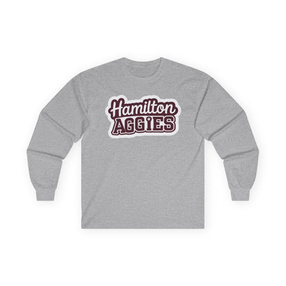Adult Long Sleeve Tee \ Hamilton Aggies \ HAG2
