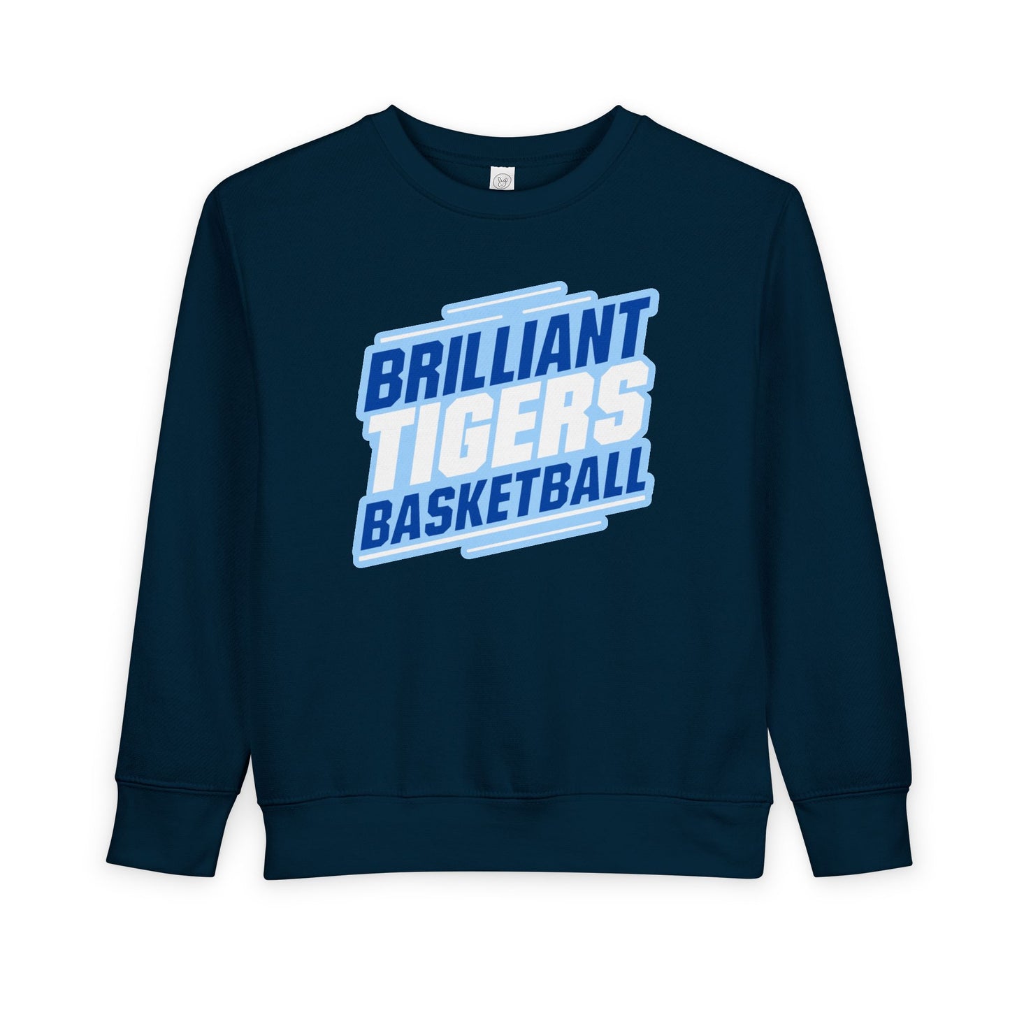 Toddler Crewneck Sweatshirt \ Brilliant Tigers Basketball \ BTBK2