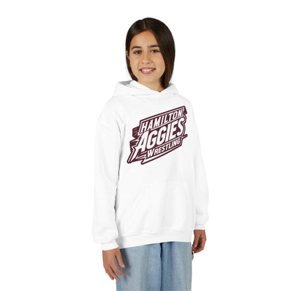 Youth Hoodie Sweatshirt \ Hamilton Aggies Wrestling \ HAW1