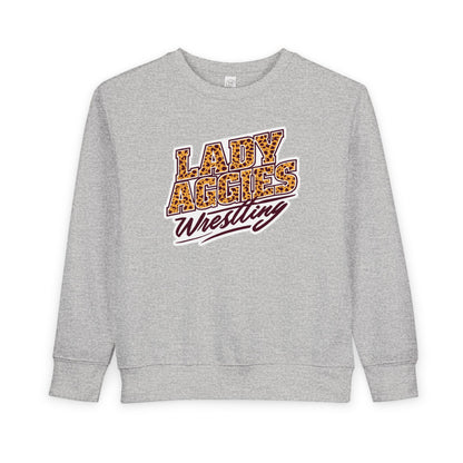 Toddler Crewneck Sweatshirt \ Hamilton Aggies Wrestling \ HAWG3
