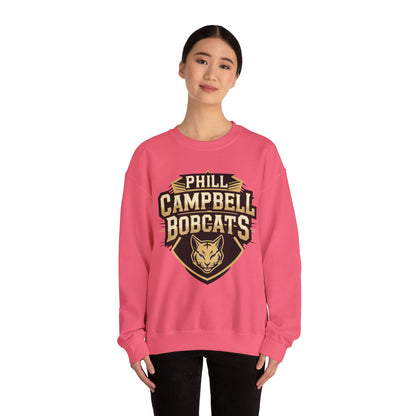 Adult Crewneck Sweatshirt \ Phill Campbell Bobcats \ PCB1