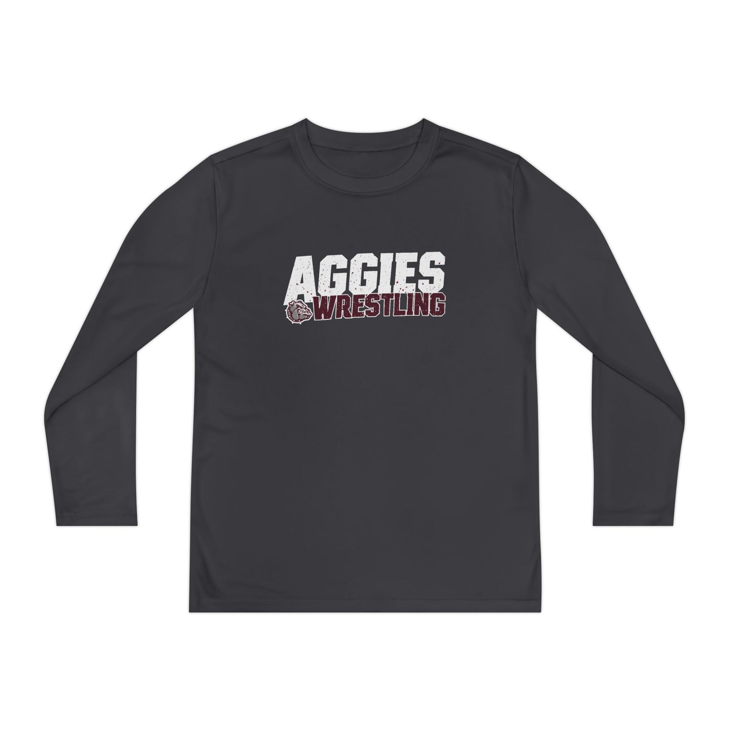 Youth Long Sleeve Tee \ Hamilton Aggies Wrestling \ HAW3