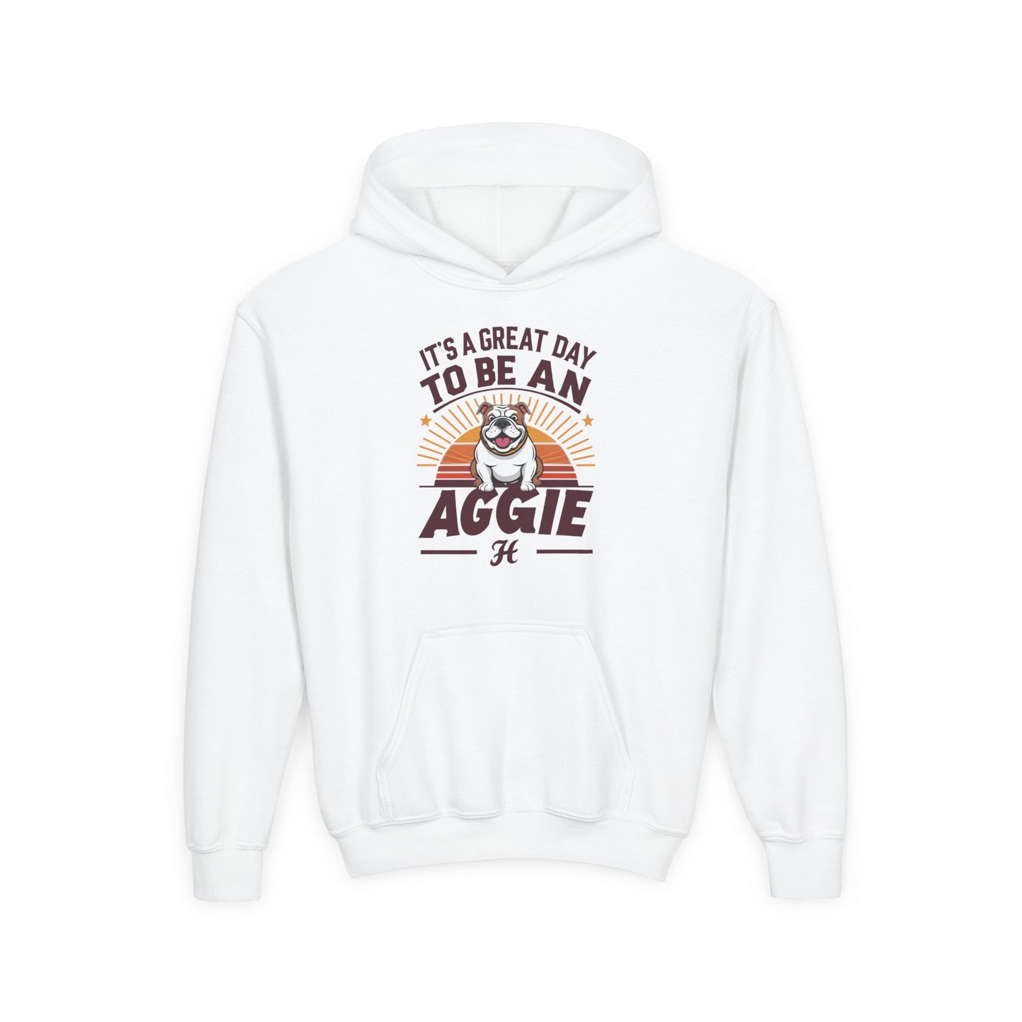Youth Hoodie Sweatshirt \ It's a Great Day to be an Aggie! \ GDA2
