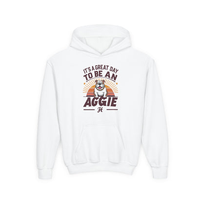 Youth Hoodie Sweatshirt \ It's a Great Day to be an Aggie! \ GDA2