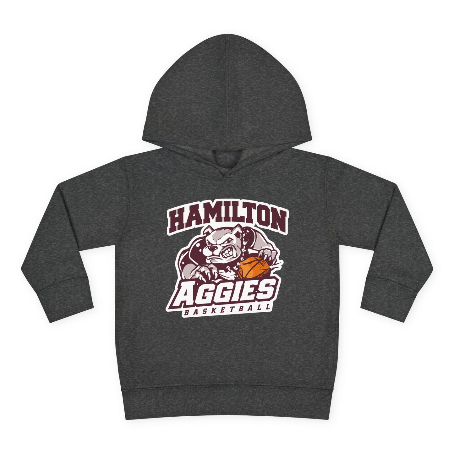 Toddler Hoodie Sweatshirt \ Hamilton Aggies Basketball \ HABB1