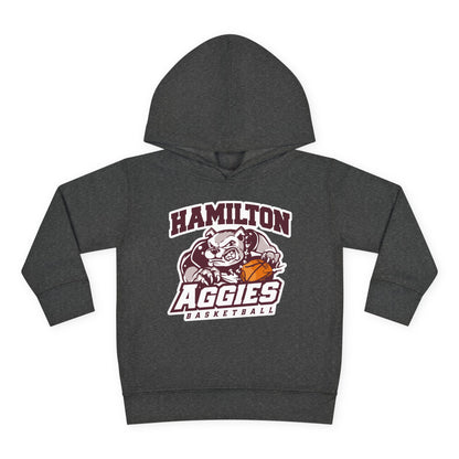 Toddler Hoodie Sweatshirt \ Hamilton Aggies Basketball \ HABB1