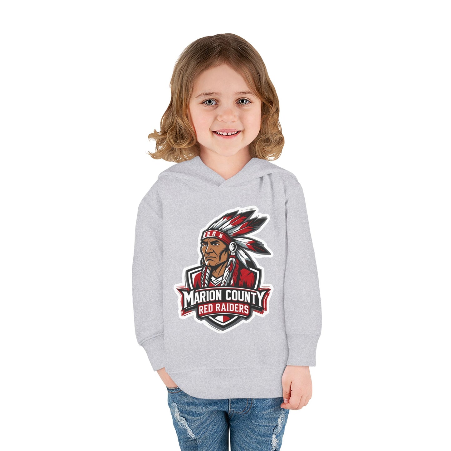 Toddler Hoodie Sweatshirt \ Marion County Red Raiders \ MC2