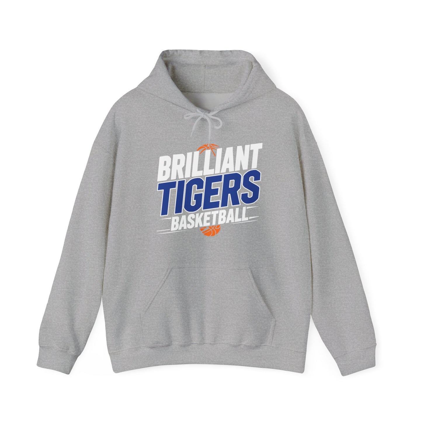 Adult Hoodie Sweatshirt \ Brilliant Tigers Basketball \ BTBK1