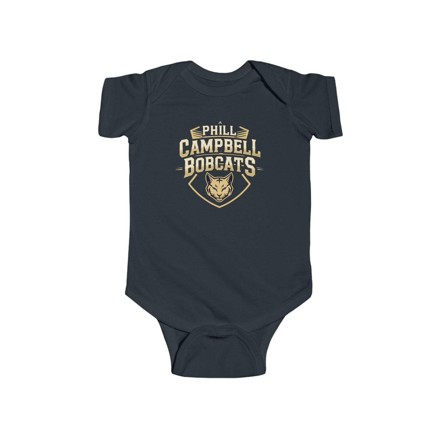 Short Sleeve Baby Bodysuit \ Phill Campbell Bobcats \ PCB1