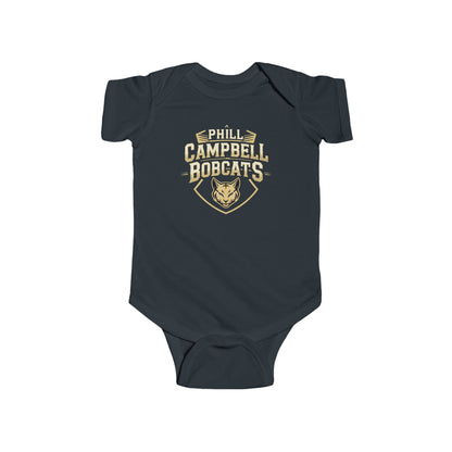Short Sleeve Baby Bodysuit \ Phill Campbell Bobcats \ PCB1