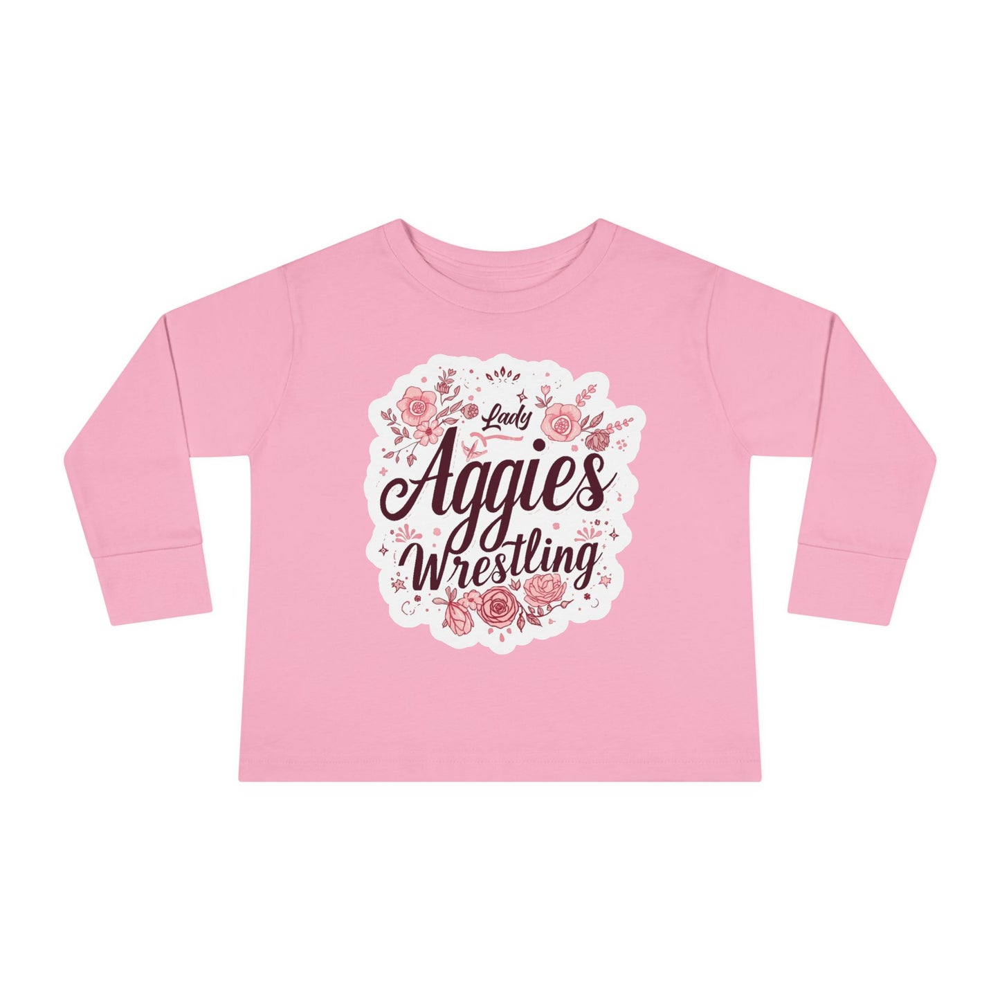 Toddler Long Sleeve Tee \ Hamilton Aggies Wrestling \ HAWG1