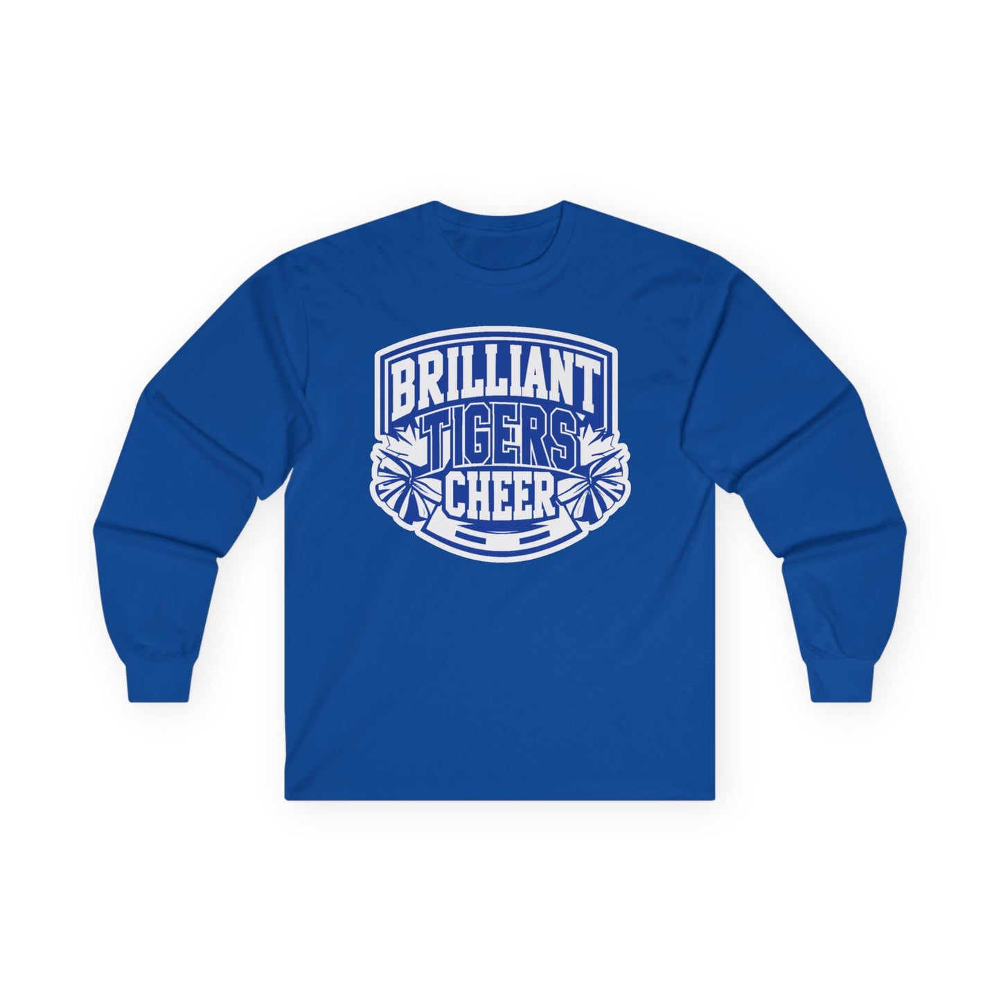 Adult Long Sleeve Tee \ Brilliant Tigers Cheer \ BTC1