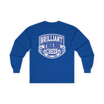 Adult Long Sleeve Tee \ Brilliant Tigers Cheer \ BTC1