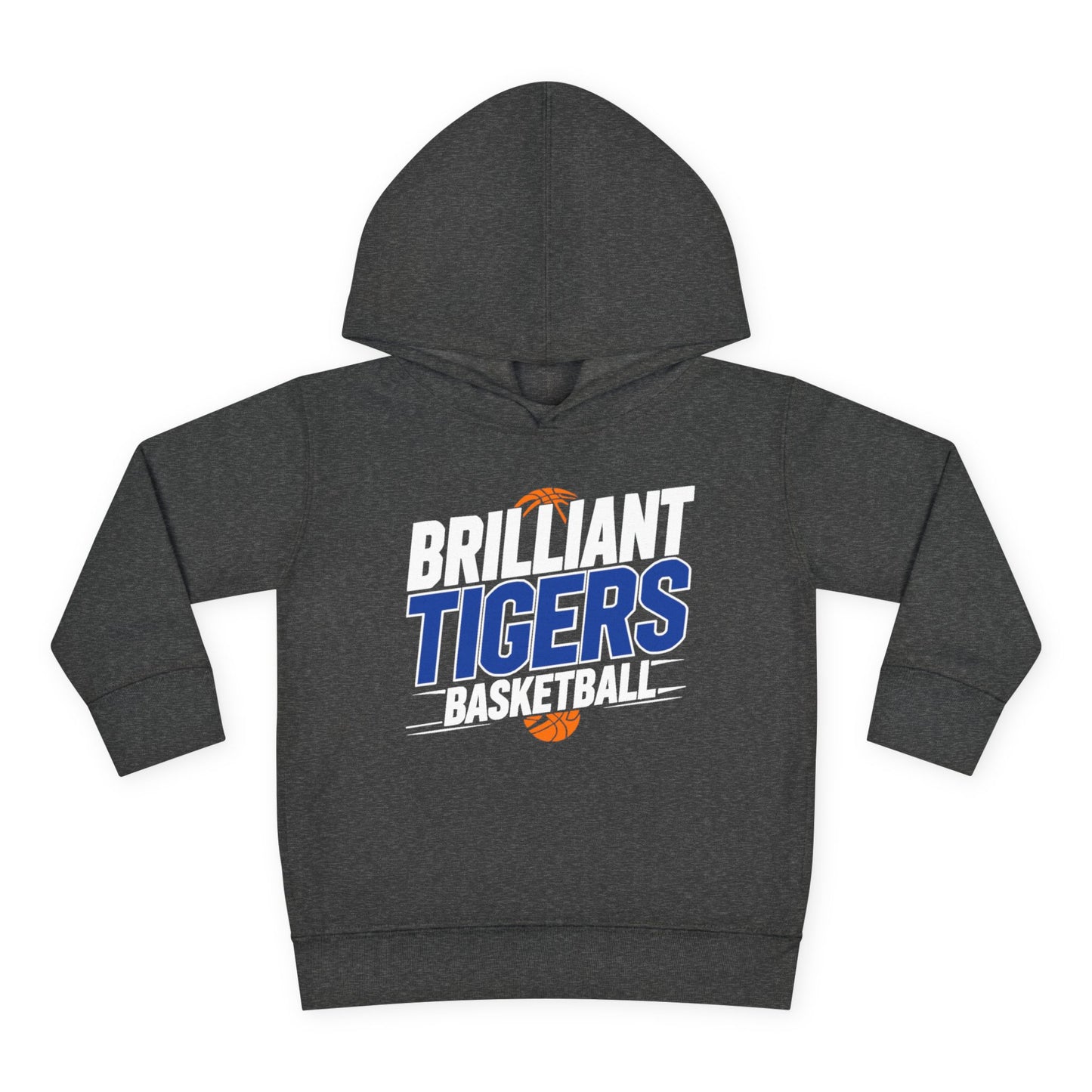 Toddler Hoodie Sweatshirt \ Brilliant Tigers Basketball \ BTBK1