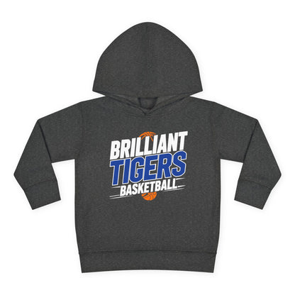 Toddler Hoodie Sweatshirt \ Brilliant Tigers Basketball \ BTBK1