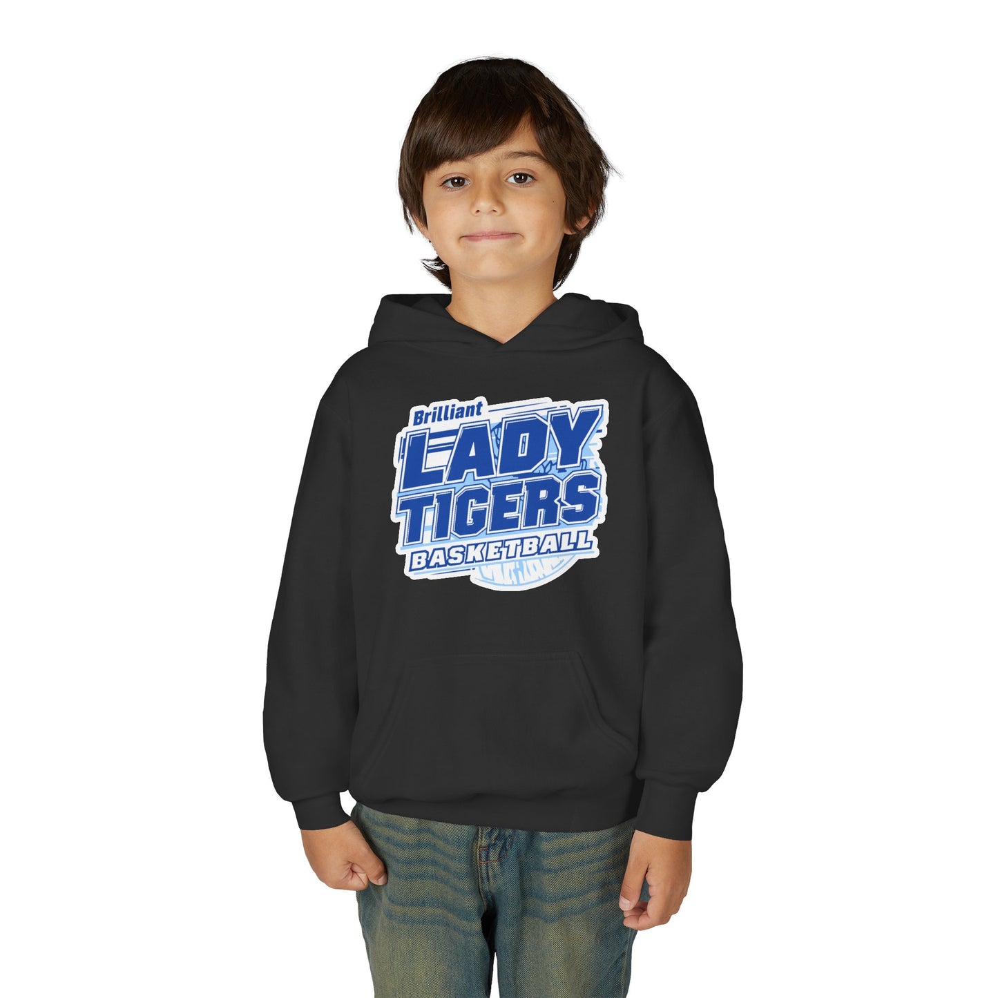 Youth Hoodie Sweatshirt \ Brilliant Tigers Basketball \ BTBKG2