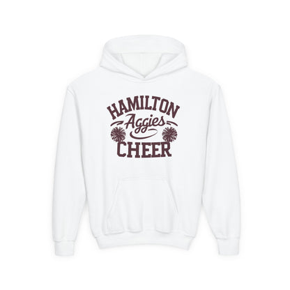 Youth Hoodie Sweatshirt \ Hamilton Aggies Cheer \ Style HAC2