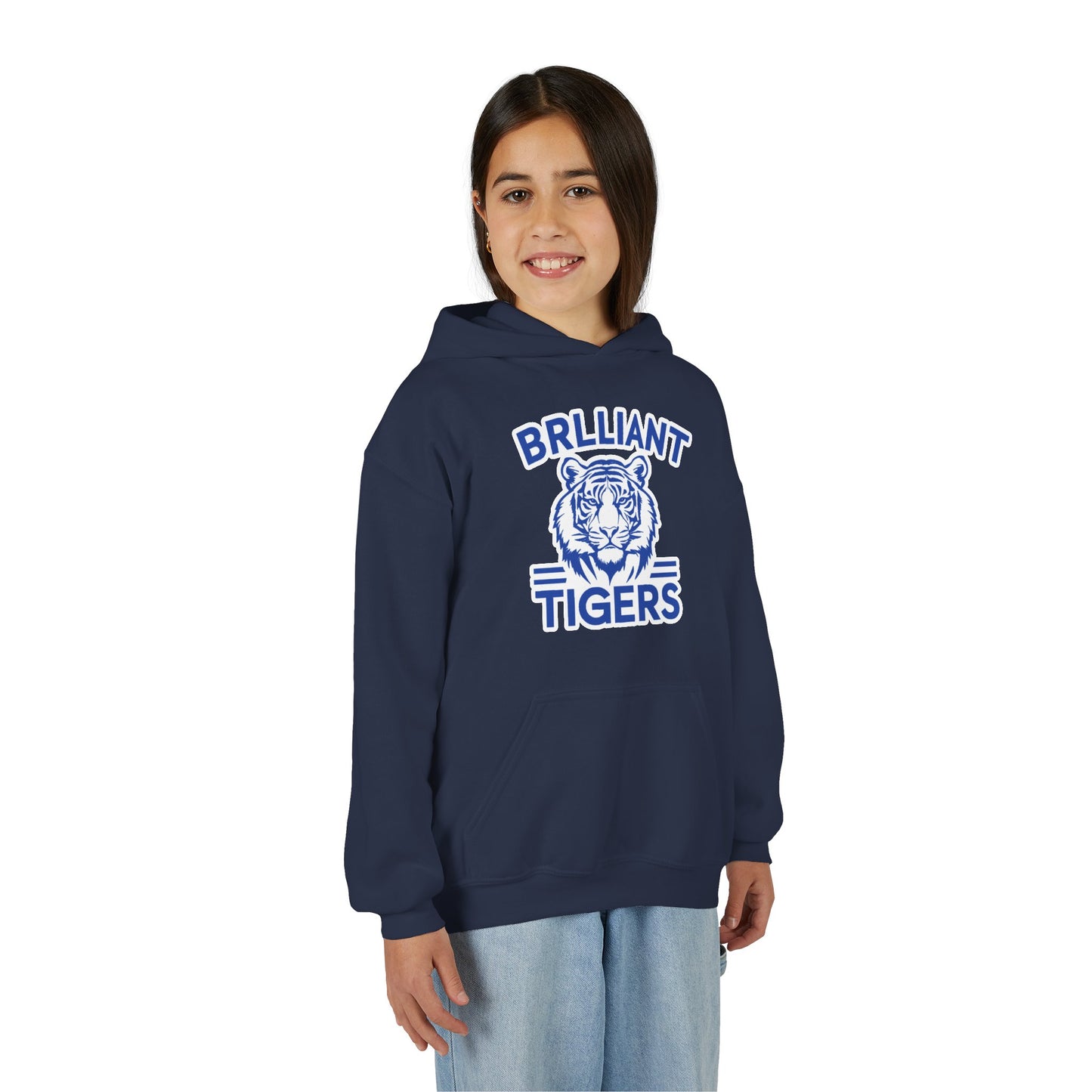 Youth Hooded Sweatshirt \ Brilliant Tigers \ BT1