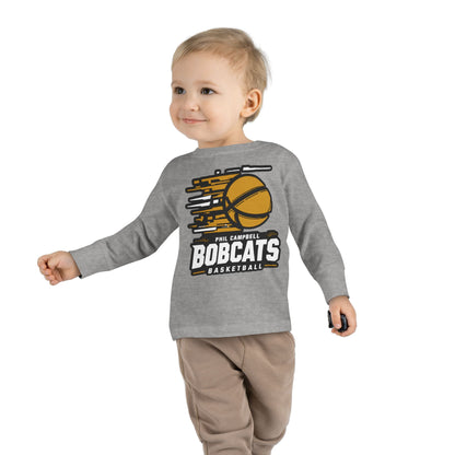 Toddler Long Sleeve Tee \ Phil Campbell Bobcats Basketball \ PCBBK2