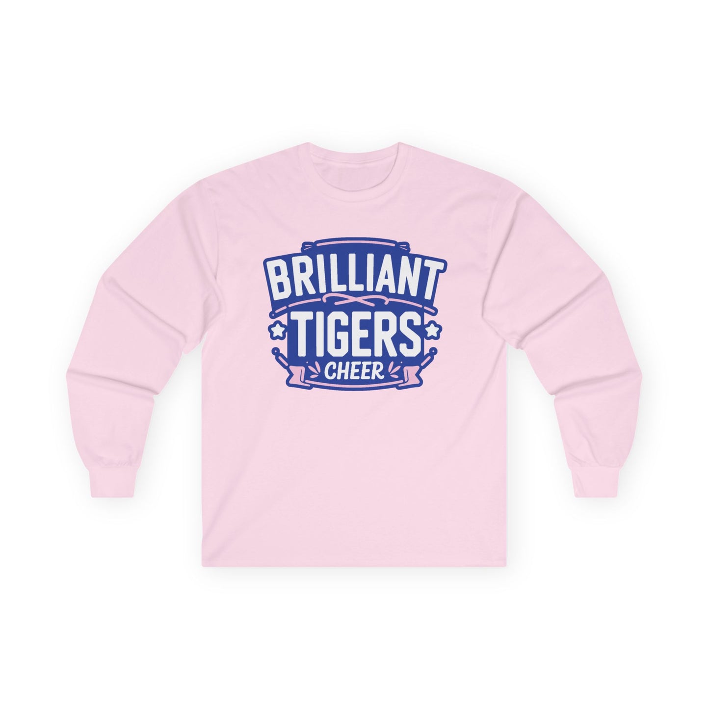 Adult Long Sleeve Tee \ Brilliant Tigers Cheer \ BTC2
