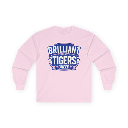 Adult Long Sleeve Tee \ Brilliant Tigers Cheer \ BTC2
