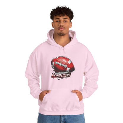 Adult Hoodie Sweatshirt \ Marion County Red Raiders Football \ MCF1