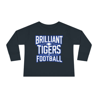 Toddler Long Sleeve Tee \ Brilliant Tigers Football \ BTF1