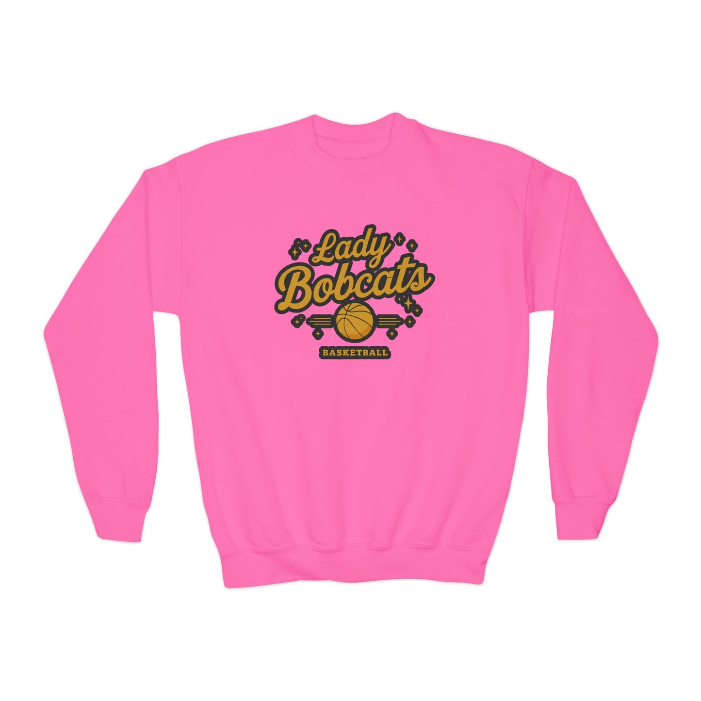 Youth Crewneck Sweatshirt \ Phil Campbell Bobcats Basketball \ PCBBKG2