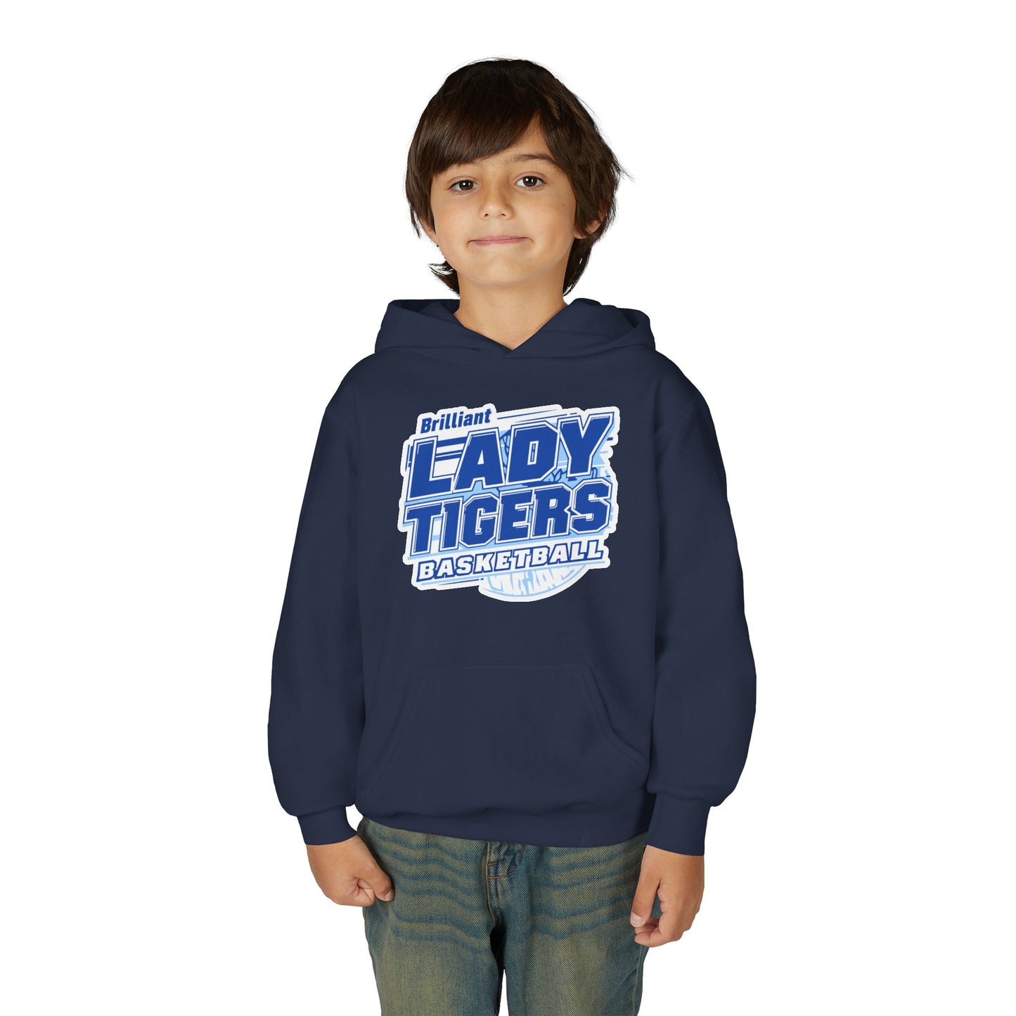 Youth Hoodie Sweatshirt \ Brilliant Tigers Basketball \ BTBKG2
