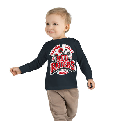 Toddler Long Sleeve Tee \ Marion County Red Raiders Band \ MCB2