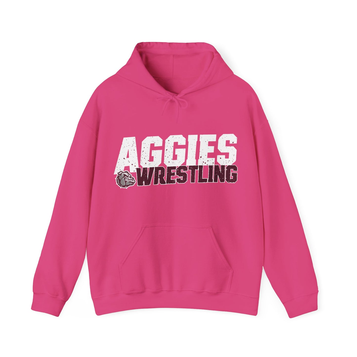 Adult Hoodie Sweatshirt \ Hamilton Aggies Wrestling \ HAW3
