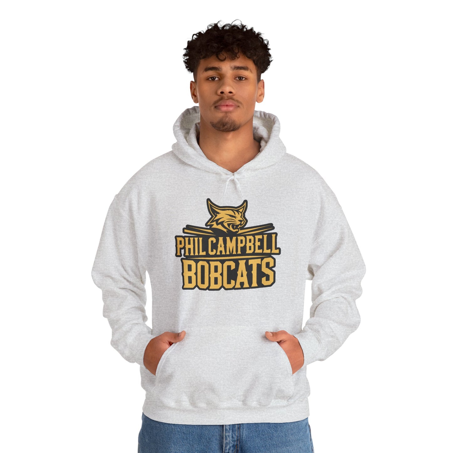 Adult Hoodie Sweatshirt \ Phil Campbell Bobcats \ PCB2