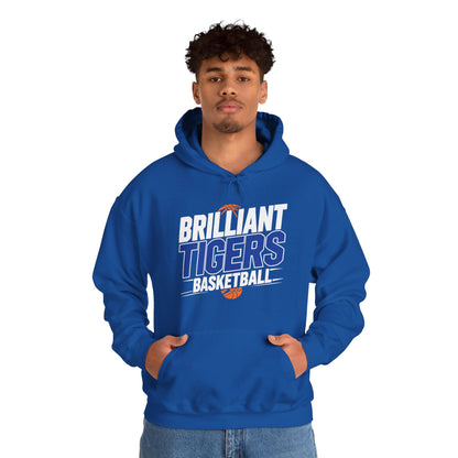 Adult Hoodie Sweatshirt \ Brilliant Tigers Basketball \ BTBK1
